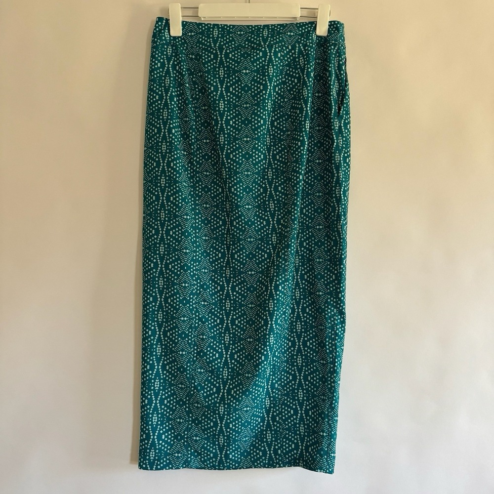 Rip Skirt Womens Midi Skirt Sm Hawaii Travel Pockets Adjustable Turquoise